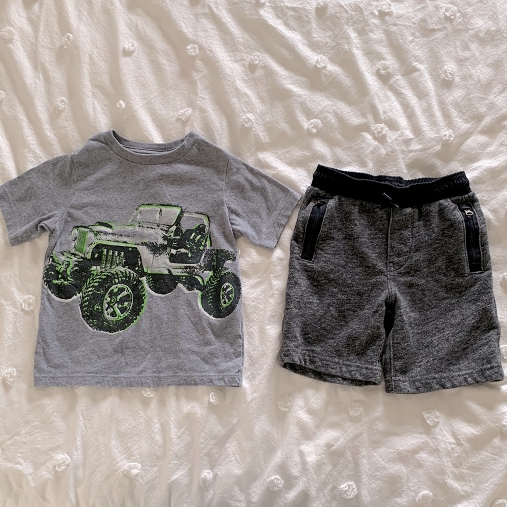 Bundle of Children’s Place Graphic Tee and Baby Gap Shorts